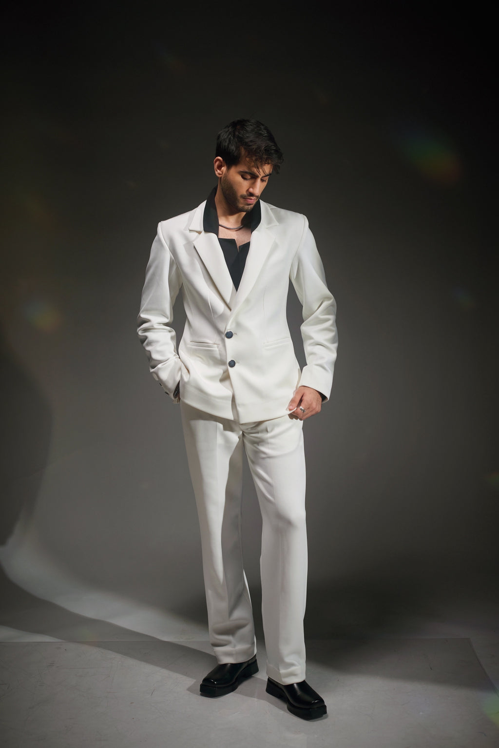White Blazer Set