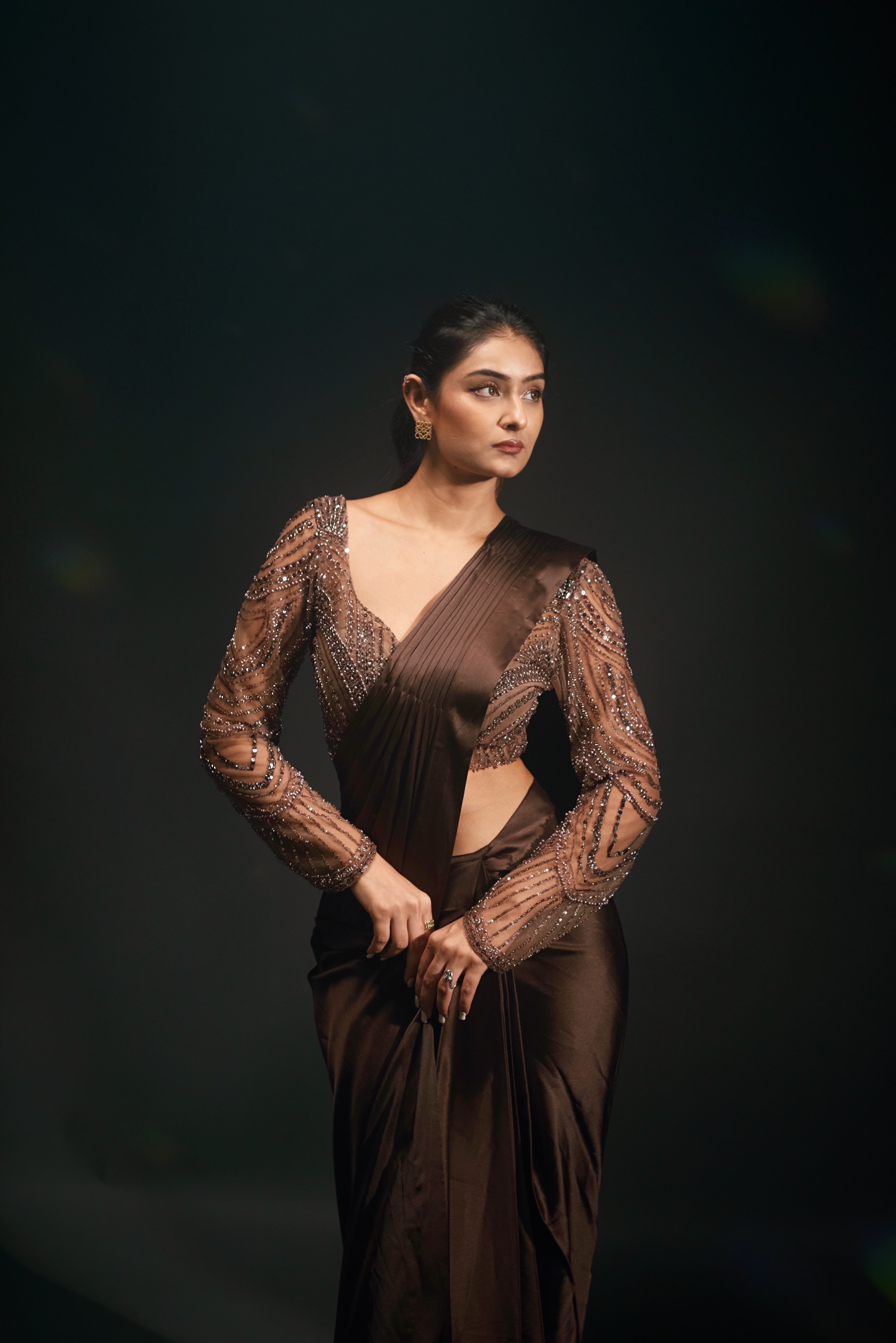 Pre-Draped sari