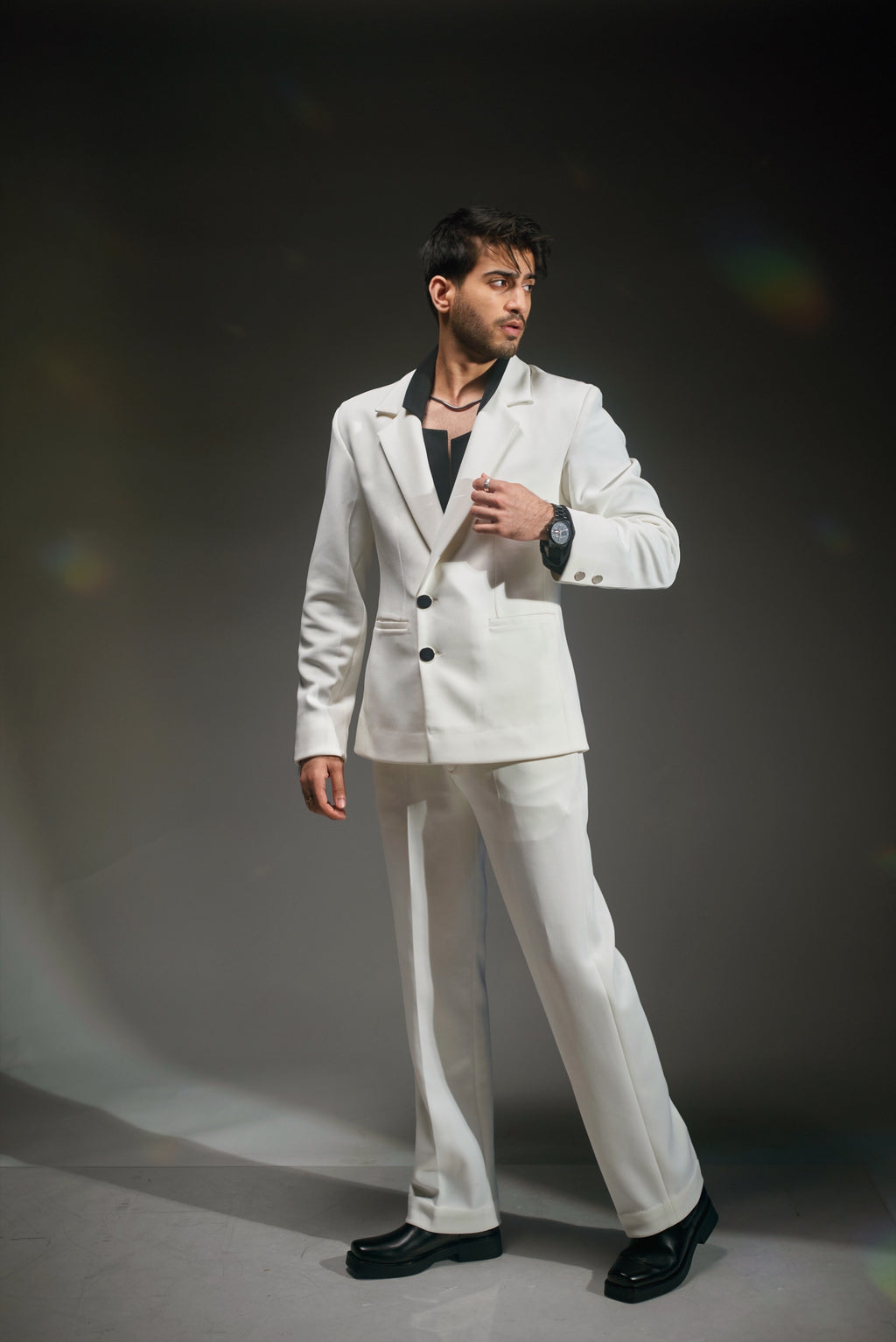 White Blazer Set