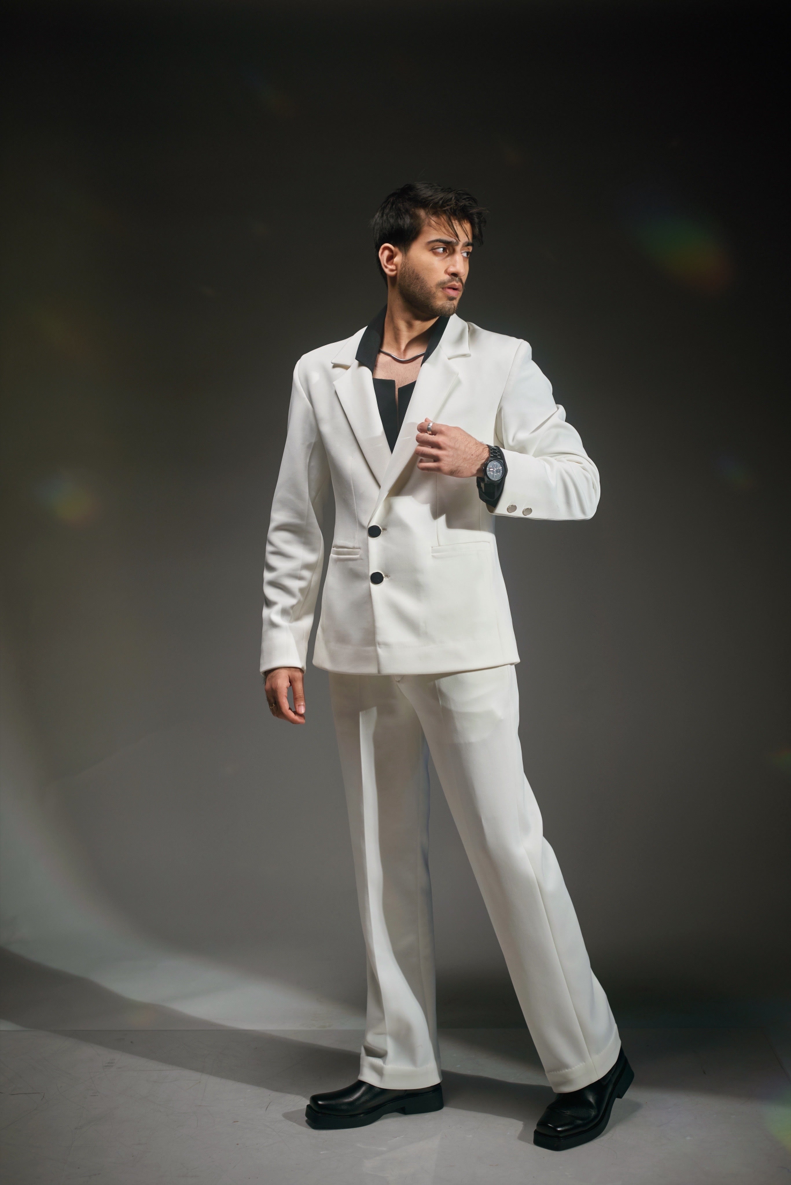 White Blazer Set