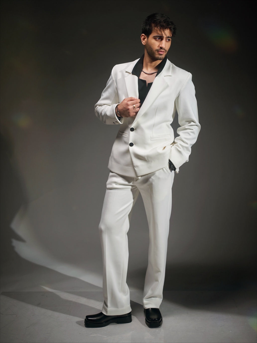 White Blazer Set